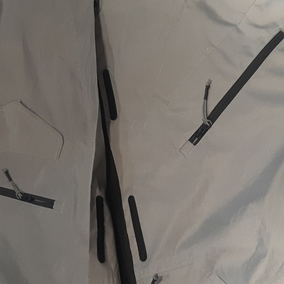 Gray Hooded Jacket with Black Accents - Picture 8 of 9